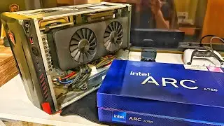 The $80 OLD PC + OVERPOWERED GPU Build: Intel ARC A750 & MSI Nightblade MI!
