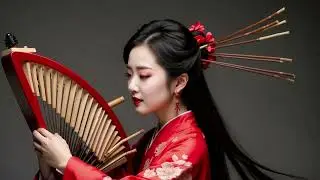 Traditional Chinese Musical Instruments Cinematic of  Town and Field