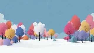Snowy Smiles ❄️ | A Cozy Cartoon Winter Scene | 4K TV Frame.
