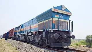 Pune WDG4 Diesel Locomotive with Heavy Goods Train | Train Videos Indian Railways 