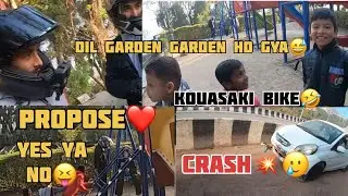 Cute Stranger Girl Propose😍|| Asked the girl for a bike ride🤗||Crash💔
