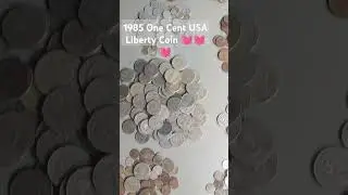 1985 One Cent USA Liberty Coin 💓💓💓