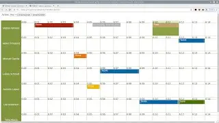 Football Timetable with MindFusion Scheduling for JavaScript