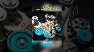 All-metal mini v8 engine model kit assembly #enginemodel #miniengine #v8 #DIY #fyp #shortvideo#viral