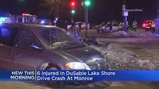 4 Children Among 6 Injured In Lake Shore Drive Crash At Monroe Street