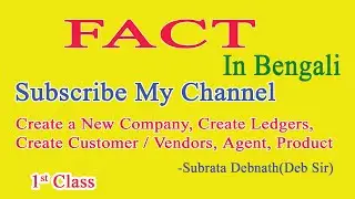 FACT First Class || Create Company, Ledger, Item in FACT || Complete FACT Training For Beginners ||