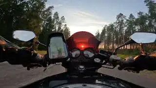 HONDA CB1 NC27 400cc street motorcycle sunset touring ride
