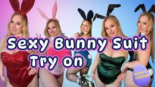I tried on every bunny suit I own for Easter!