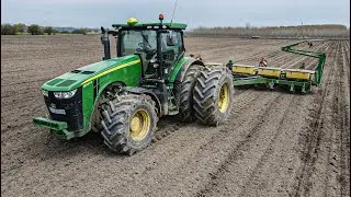 Napraforgó Vetés [4K] *John Deere 8320R & John Deere 6130R*