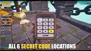 CASTLE TYCOON BOSSFIGHT MAP FORTNITE CREATIVE - FIND ALL 6 SECRET CODE LOCATIONS