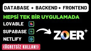 Zoer AI ile Full-Stack App: Frontend, Backend ve Database Hepsi Tek Platformda! - ÜCRETSİZ