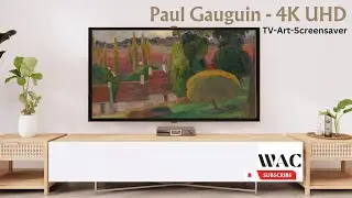 4K UHD | 5 Paintings By Paul Gauguin| TV Art Screensaver | Home Wall Art Slideshow | No Sound