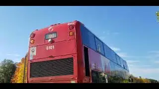 90 Hurdman To Riverside Mooney's Bay! Double Decker! At 4:10 p.m. #8101
