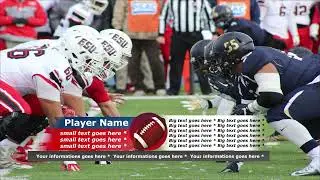 Full HD Sports Lower Thirds AE Template Video Demo