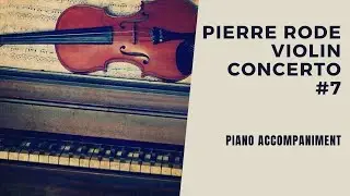 Pierre Rode violin concerto op 9 no 7 in C major / I Moderato / Piano accompaniment