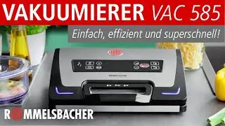 ROMMELSBACHER Vakuumierer VAC 585 🐟 Frischhalten wie ein Profi 🥩Einfach, effizient und superschnell!