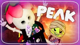 Climbing to the Peak as a SKELETON!! 💀 || PEAK with friends!!