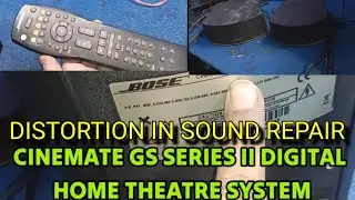 bose cinemate series ii repair | sound distortion and woofer replacement