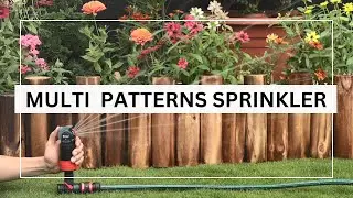 Multi-Pattern Lawn Sprinkler with Water Stop Function Quick Connector | Lawn Sprinkler