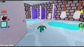 Obby try to safe whooman ghost 👻.😱🚫 #Roblox#RobloxHorror#hardmission#shorts #funny #ghost #granny
