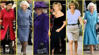 Queen Camilla of Britain in her royal style#beauty #fashion #style