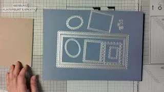 ❣️  altes DIN lang Stanzenset von Action mit Designpapier ❣️