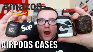 Unboxing HYPEBEAST AIRPODS CASES From Amazon (OFF WHITE, GUCCI, LOUIS VUITTON, SUPREME)