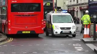 Police Dog Van at Trafalgar Square Nov 2012