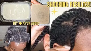 Hair Growth Challenge: Ayurvedic Shampoo + DIY Yogurt Deep Conditioner on 4C Natural Hair!