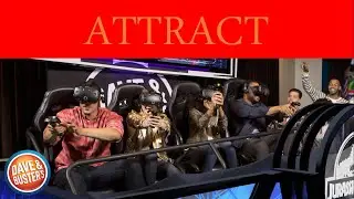 Dave and Busters Virtual Reality Ride - Attract Mode