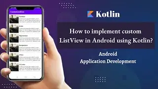 How to implement custom ListView in android using kotlin in 2022 | listview | Kotlin | Android