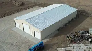 Installed 54x100x14 Metal Barn | Engineered Steel Barn Built for Strength