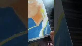 Beautiful Radha Rani Acrylic Painting Creation #art #youtube #radharanisketch #drawing #shorts #yt