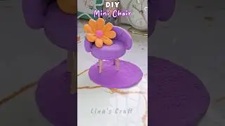 Diy Mini Chair | 🫰💜✨️ #shorts #diy #mini #miniature #craft #decor #decoritems #viralvideo #trending
