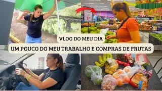 Vlog: Um Pouco do Meu Trabalho e Compras de Frutas com a Sobrinha