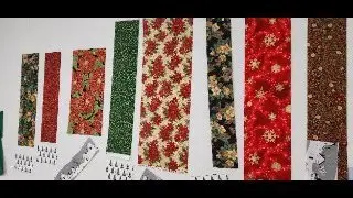 Scrappy Christmas table runner