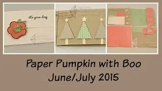 Paper Pumpkin with Boo June/July 2015