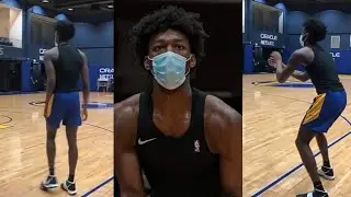 James Wiseman hitting threes but not gonna join the team for practice.