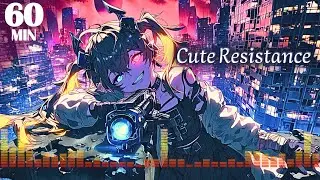 1 HOUR music | Come Closer. You’re Already in Range. – Epic Cyberpunk / Anime Rock | Cute Resistance