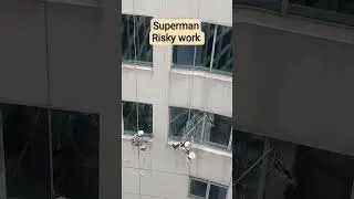 All safety equipment used and working contractor building 🇱🇷windows cleaning 🔥# workinglife#indians