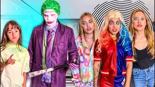A MULHER GATO HIPNOTIZOU A ARLEQUINA, BIA E LUA - O CORINGA VAI AJUDAR A BELINHA?