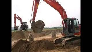 Kettenbagger HITACHI bei Monsterbagger