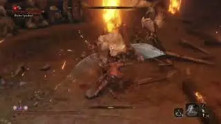 Sekiro Vs b&uacute;ho padre, segundo encuentro, modo dificil 