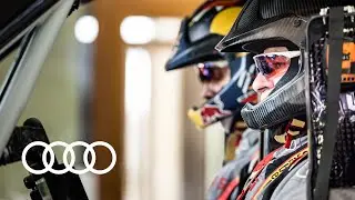 Driving the Audi RS Q e-tron* on the Road to Dakar.
