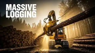 EXTREME Modern Logging GIANT Forestry Machines & Automatic Sawmill Processing