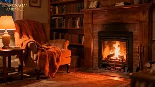 Fireplace ASMR Cozy Warm Fire Experience, Relaxing Piano Instrumental All Night 🌙🎹