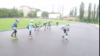 Команда Real Roller club на чемпионате г. Киева по роликовому спорту. 14 мая 2017. Раскатка.