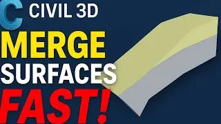 Как объединить или совместить две поверхности в AutoCAD Civil 3D | Учебное пособие по объединению...