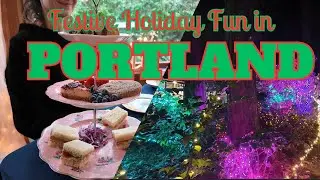Festive Holiday Fun in Portland! Christmas Tea and Holiday Lights!