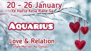 Aquarius Love Weekly❤️You Vs Them❤️Their Love Feelings Thought❤️Career Finance General❤️20-26January